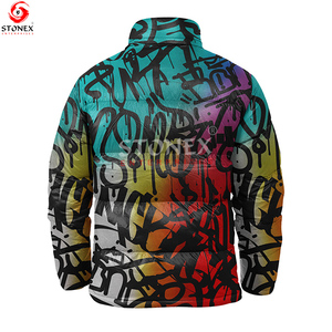 แจ็กเก็ตปลาปักเป้าผ้าใบคอตั้งสำหรับผู้ชายเสื้อแจ็คเก็ตผ้าแคนวาสสำหรับฤดูหนาวออกแบบได้ตามต้องการ - Product Image 6