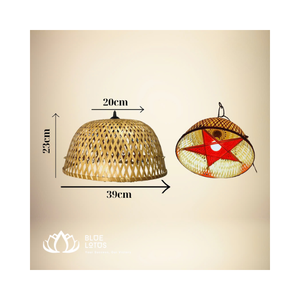 Rotin bambou jonc de mer éclairage lustres et lampes suspendues lampe en bambou décoration de la maison lampe meilleur prix du Viet Nam - Product Image 6