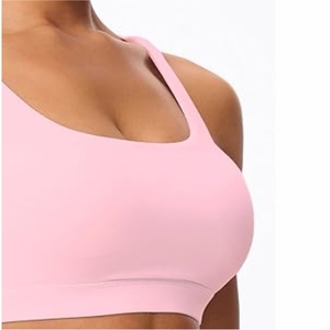 สปอร์ตบราของผู้หญิงระบายอากาศได้ดีขนาดพลัสไซส์พร้อมโลโก้ด้านหน้า - Product Image 5
