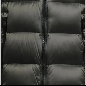 Men's Winter Hooded Puffer Jacket Polyester Wadding Windproof Zipper Closure Casual Style Solid <b>Colour</b> Regular Fit - Product Image 5