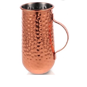 Nouvelle meilleure vente qualité métallique moscou Mule tasse argent Nickel fini intérieur fêtes Cocktail service tasse verre thé eau tasse - Product Image 3