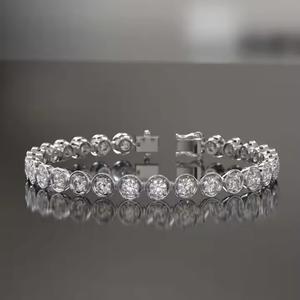 IGI Certified <b>Top</b> Quality Moissanite Tennis 14K Bracelet Tennis Bracelets Round Cut Diamond - Product Image 1