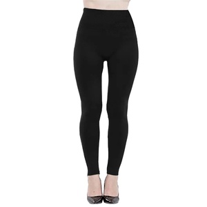 Women's High Waist Fleece Lined 100% Cotton <b>Leggings</b> Soft <b>Thick</b> Solid Summer Pants Seamless Slimming Fitness Yoga Set 2026 - Product Image 4