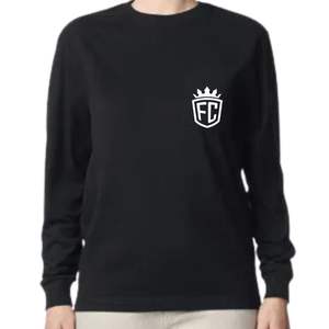 T-shirt à manches longues pour femmes, en coton, col rond, décontracté, avec poche, couleur unie, tissu doux, haut à porter tous les jours - Product Image 6