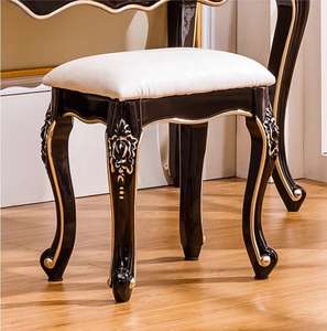 Tocador de Maquillaje Independiente de Madera de Teca Maciza de Estilo Europeo Moderno de Mediados de Siglo, Hecho a Mano, Ecológico, con Marco de Hierro, 2 Cajones, Elegante - Product Image 3