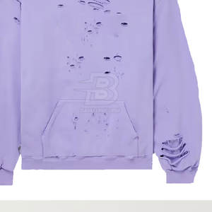 Nuevo diseño Patrón desgastado Sudaderas con capucha de invierno para hombres MOQ bajo Precio al por mayor Hecho en Pakistán Venta en línea - Product Image 6