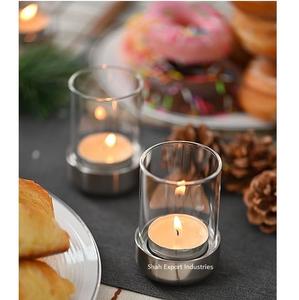 New Design Hurricanes Tealight <b>Holder</b> Metal/Glass Silver Finished for Home & Event Decor Tabletop <b>Tea</b> <b>Light</b> <b>Holder</b> - Product Image 1