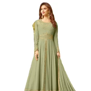 Mooie Vlinder Net Gemaakt Pakistaans Zware Indiase Bollywood Anarkali Salwar Kameez Pak