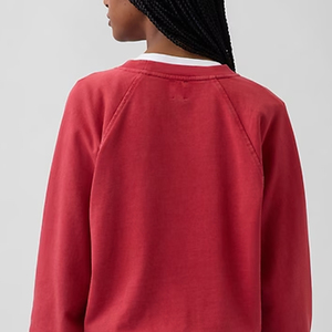 Sweat-shirt pour femmes avec logo personnalisé / design à épaules tombantes pour les activités de plein air avec col rond et matière confortable / design décontracté - Product Image 5