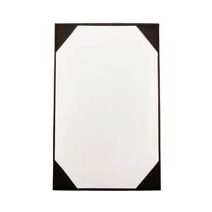 Supports de menu à panneau unique en similicuir de qualité supérieure Taille A4 durable (4.25 "X 11") Couvertures de menu à page unique similaires aux chauffe-plats - Product Image 3