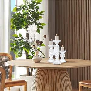 เสาเทียนไม้ทันสมัยพร้อมดีไซน์สับปะรดไม่เหมือนใครสำหรับตกแต่งบ้านในเทศกาลคริสต์มาสและสร้างบรรยากาศ - Product Image 4