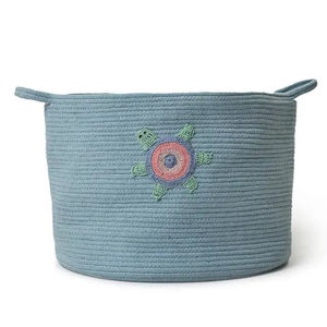 Nouvelle arrivée la plus vendue corde en pur coton tissée avec poignée panier de rangement de taille personnalisée pour les accessoires de bureau à domicile utilisation déco - Product Image 2