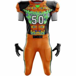 Uniforme de Fútbol Americano de Estilo Único, Personalizado para Equipos Nacionales, Pantalones Cortos Transpirables 100% Poliéster, Colores y Logotipo Personalizables, para Todas las Temporadas - Product Image 4