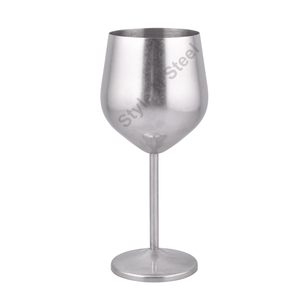 Verre à vin en acier inoxydable de qualité supérieure avec accessoires de verres classiques au design classique et élégant vintage - Product Image 1