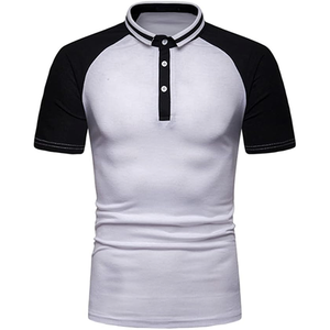 Premium Men's for Polos Transpirable Estilo urbano Camiseta de cuello en contraste de moda con manga corta Stretch Fit Activewear - Product Image 4