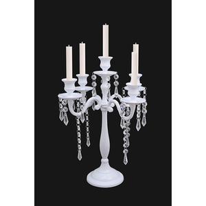 Candelabros de plata pulida, diseño de aspecto elegante, centro de mesa de boda, Decoración de mesa, accesorios de relámpago, suministros de la India - Product Image 6