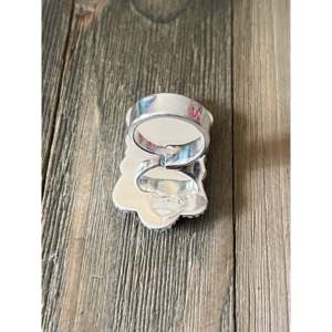 Kingman Mohave Turquoise <b>Sterling</b> <b>Silver</b> Adjustable Cluster <b>Ring</b> Bezel <b>Set</b> - Product Image 5