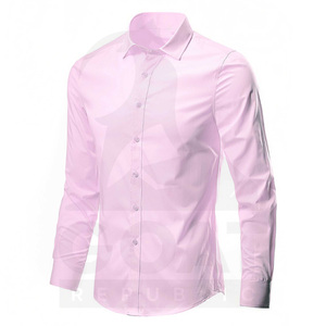 Camisas Casuales de Primavera de Estilo Formal con Botones, de Primera Calidad, de Poliéster/Algodón, Antibolitas y Transpirables, Servicio Personalizado OEM - Product Image 3