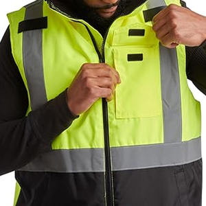 Combinaison de sécurité réfléchissante avec réflecteur T-shirt numérique personnalisé Impression veste orange haute visibilité - Product Image 5