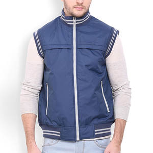 Tenue à la mode vente en ligne article frais gilet Softshell imperméable à l'eau avant fermeture éclair Style poches latérales gilet coupe-vent pour hommes - Product Image 1