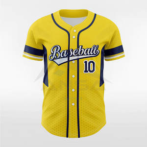 Ensemble de vêtements de sport respirant pour hommes en taille plus, avec motif imprimé et détails perlés, uniformes de baseball personnalisés pour adultes - Product Image 6