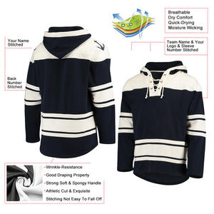 Sweat à capuche de hockey sur glace pour femme écologique avec logo personnalisé 100% polyester à séchage rapide pour les sports de plein air et les fans - Product Image 6