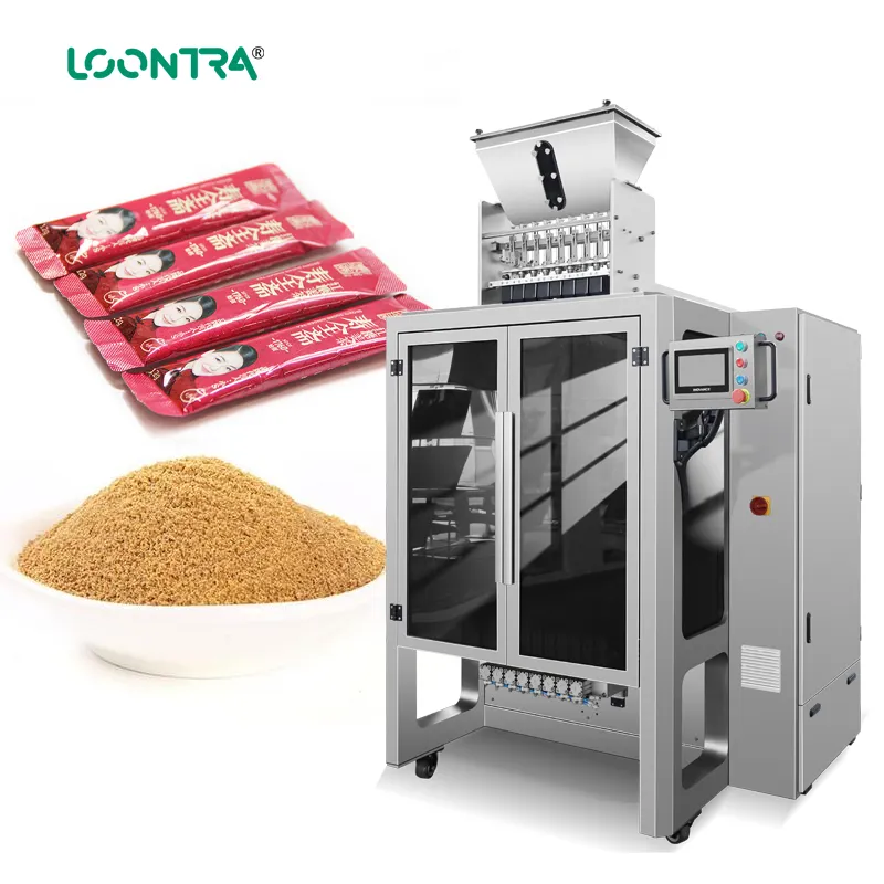 Gusset otomatis kecepatan tinggi mesin kemasan kacang mete almond pistachio granule