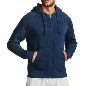 <b>Mens</b> Streetwear <b>Zip</b> Hoodie Full Front Zipper Cotton <b>Fleece</b> For Bulk Export Manufacturing And Private Label Apparel Supply - Product Image 2