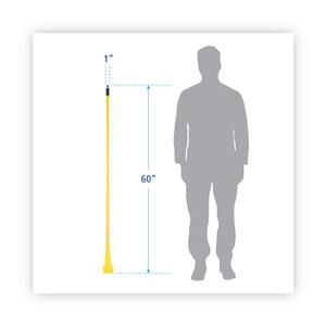 Boardwalk de 60 pulgadas Mopa Amarilla Extensible con Cabezal de Aluminio y Cesta de Plástico de Diseño Rectangular para Uso Doméstico en Pisos, para Cabezal de Mopa de Tela - Product Image 4