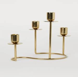 Portavelas Decorativo de Metal con Acabado Antiguo para Mesa o Pared - Product Image 3