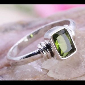 Anillo llamativo de Plata de Ley 925 para mujer, piedra preciosa de peridoto Natural, diseño clásico para fiesta o boda, venta al por mayor - Product Image 3