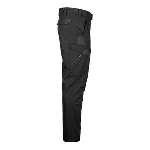 Pantalon cargo tactique en velours côtelé robuste pour l'extérieur, léger, mi-imperméable, droit, noir, multi-poches - Product Image 2
