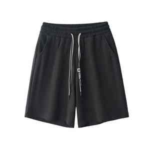 Pantalones cortos de malla holgados de lujo personalizados para hombre, pantalones para correr, Fitness, entrenamiento atlético, gimnasio, con patrón sólido bordado, cintura elástica - Product Image 6