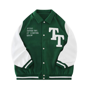 Chaquetas Universitarias Personalizadas para Hombre, Chaqueta Universitaria Abrigada de Invierno con Logotipo Personalizado para Béisbol, Chaqueta Abrigada de Invierno con Logotipo Personalizado para Hombre - Product Image 1