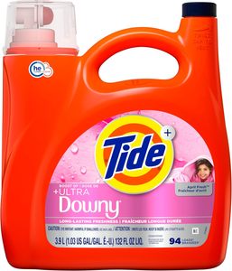 Detergente Líquido para Ropa Tide Plus Boost de Ultra Downy, Aroma April Fresh, 132 fl oz, 94 Cargas, Detergente Líquido para Ropa - Product Image 2