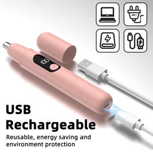 Tondeuse portable rechargeable sans fil pour nez, oreilles et sourcils, double lame, en plastique, pour hommes et femmes, usage domestique et en camping-car - Product Image 6