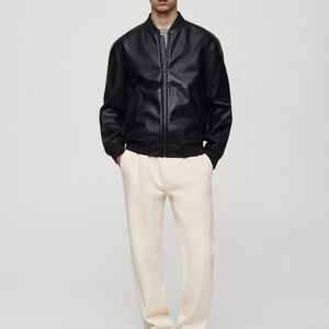 Veste en cuir véritable pour homme, design 2025, couleur homme, veste en cuir de haute qualité personnalisée pour homme, vente en gros - Product Image 2