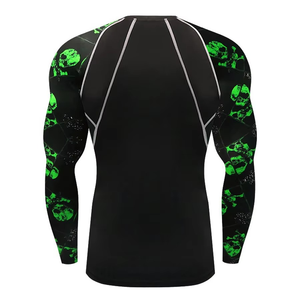 Vente Flash : Rashguard MMA Respirant à Manches Longues en Spandex/Polyester, Couleur Unie, Logo Personnalisé, Unisexe, pour la Vente en Gros - Product Image 3
