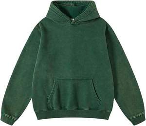 Sudaderas Extra Grandes de Primera Calidad con Lavado Ácido, Unisex, Felpa Gruesa, Ropa de Calle de Invierno, Sudadera para Hombre, 100% Algodón, Estilo Vintage - Product Image 4