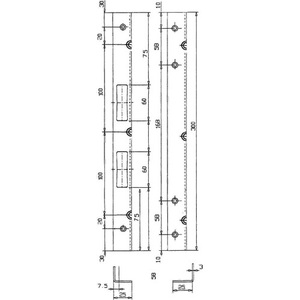 Candado de Seguridad para Bicicleta con Placa de Protección, 300 mm de Largo, 25 mm de Ancho, 3 mm de Grosor, Acero Galvanizado 006/920 SCHNEGEL - Product Image 3