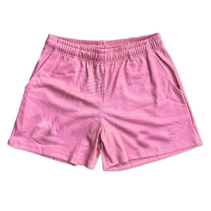 High Street High Quality Men's Summer Sports Mesh Shorts Transpirable Elástico Mediados de cintura Patrón sólido Impresión digital en línea - Product Image 1