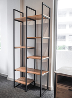 Vitrina de Madera de Teca Sólida para Almacenamiento, Muebles Comerciales para Restaurantes, Hoteles, Villas, Resorts, Cafés, Hostelería, Venta al Por Mayor