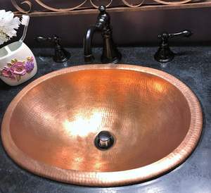 Fregadero de Cocina de Cobre Hecho a Mano con Acabado Artesanal que Brinda Encanto y Carácter Único a Cualquier Cocina - Product Image 5