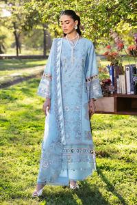 2025 vestido elegante Shalwar Kameez para mujer, estampado dibujado a mano, trajes de invierno de Material de césped para fiesta y celebración de Eid - Product Image 5