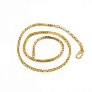 Wholesale 14K 18K 24K Micro <b>Gold</b> <b>Snake</b> Link <b>Chain</b> <b>Necklace</b> Trendy Modern Design Brass <b>Chain</b> - Product Image 1