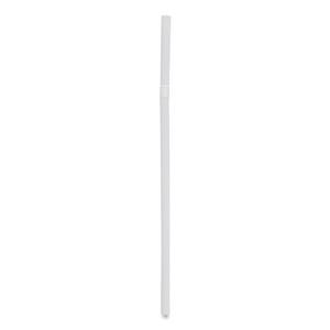 Boardwalk 7.75 In. Pailles à boire en plastique flexibles enveloppées, blanches - 20 paquets/carton - Product Image 2