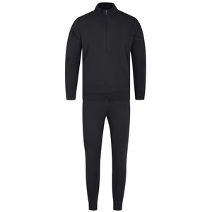 Chándal de moda para hombre, traje activo negro transpirable para fitness, perfecto para actividades al aire libre - Product Image 1