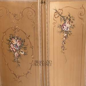 Paravent de style français antique peint à la main - Product Image 4