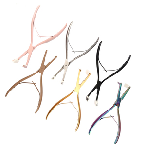 Cinta de pelo humano de colores mezclados al por mayor en Alicates para extensiones herramienta de superficie plana con personalización de logotipo privado gratuito - Product Image 2