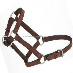 Cuello de cabeza y cuello de caballo acolchado de cuero genuino, ajustable, personalizado en oro rosa, todos los tamaños - Product Image 2